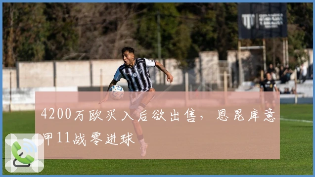 4200万欧买入后欲出售，恩昆库意甲11战零进球